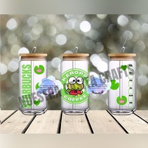 Keroppi #1 glass cup ❤️